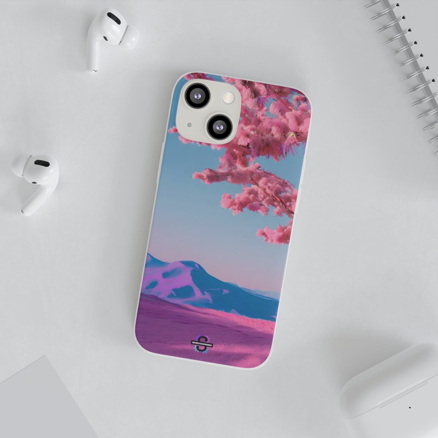 Flexi Pink landscape cherry blossom Phone case | Mobile cover