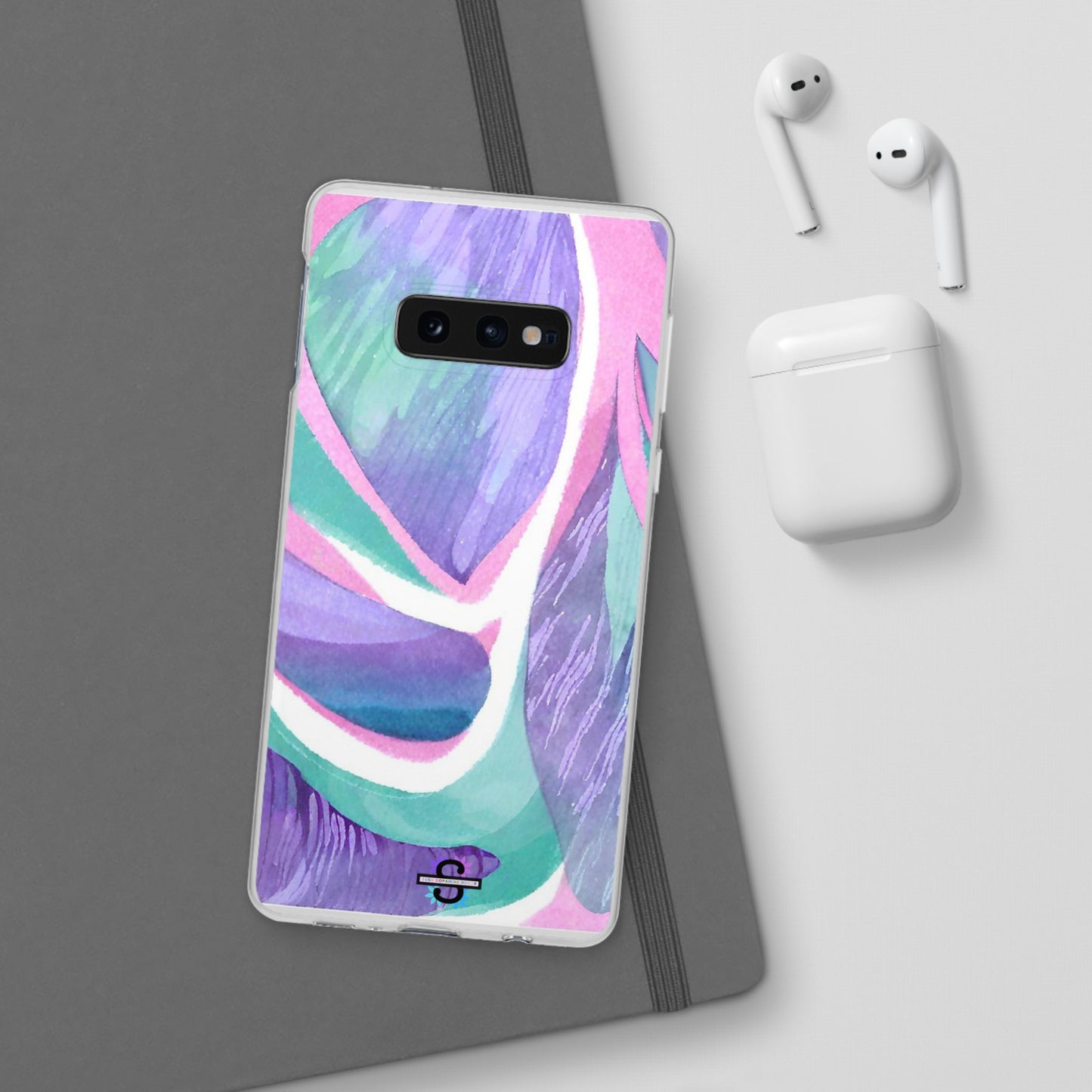 Purple Blue Green Pattern Phone cover