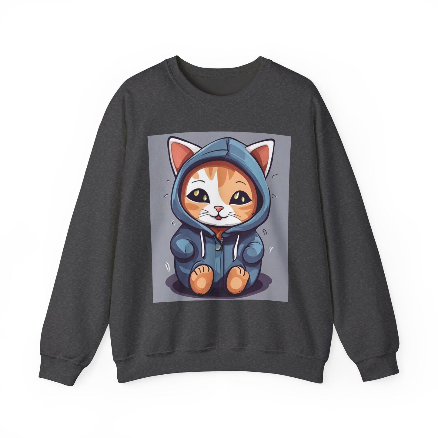 🐾 Cute Cat Hoodie Crewneck Sweatshirt | Unconditional Love Subliminals | Manifestation Apparel