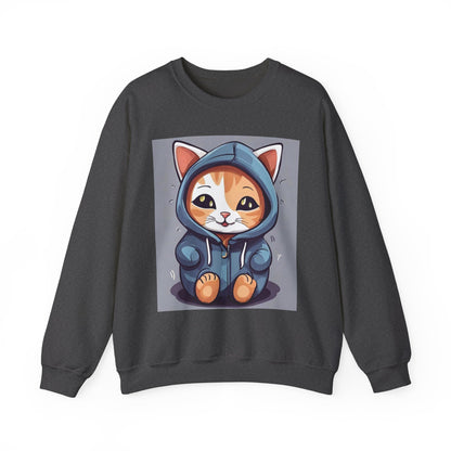 🐾 Cute Cat Hoodie Crewneck Sweatshirt | Unconditional Love Subliminals | Manifestation Apparel