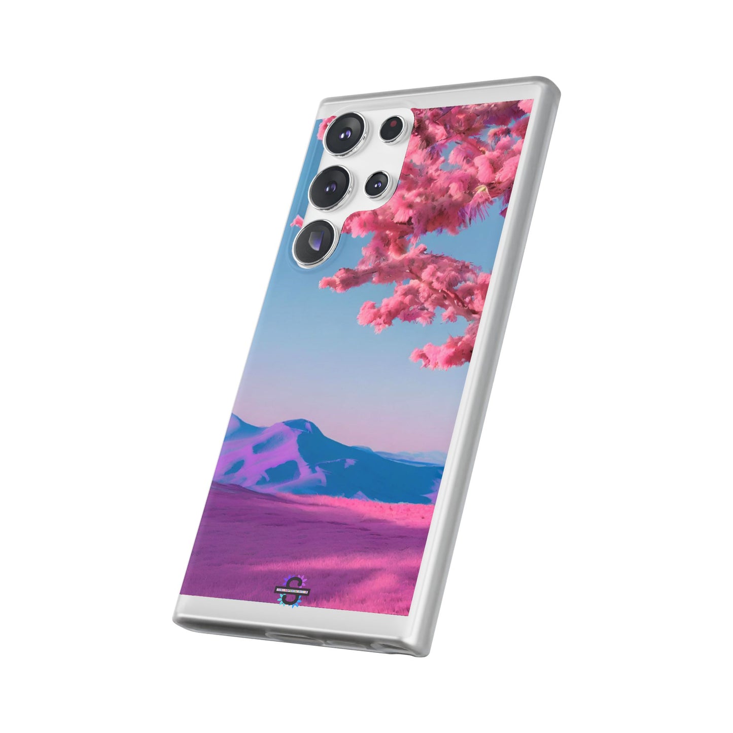 Flexi Pink landscape cherry blossom Phone case | Mobile cover