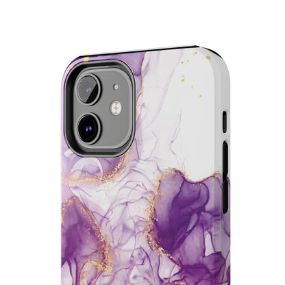 Purple White gold marble Tough Phone Case | Mobile cover