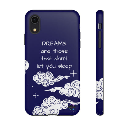 Limited Edition | Royal Blue Phone Case with Motivational Quote – Cloud Design Slim Protective Cover with Dual Layer Protection | Success Subliminals | Motivational Quote