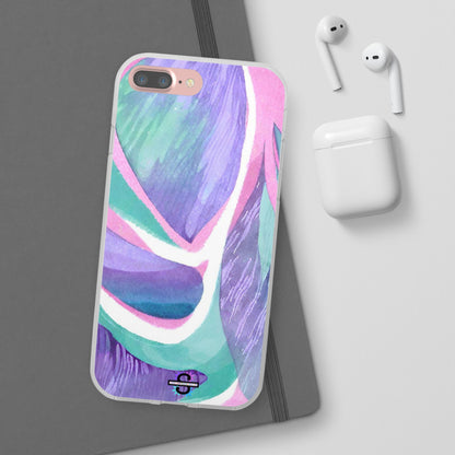 Subliminals for Prosperity | Purple Blue Green Pattern Phone cover | World's first Subliminals Brand | Sush Dopamine Decor