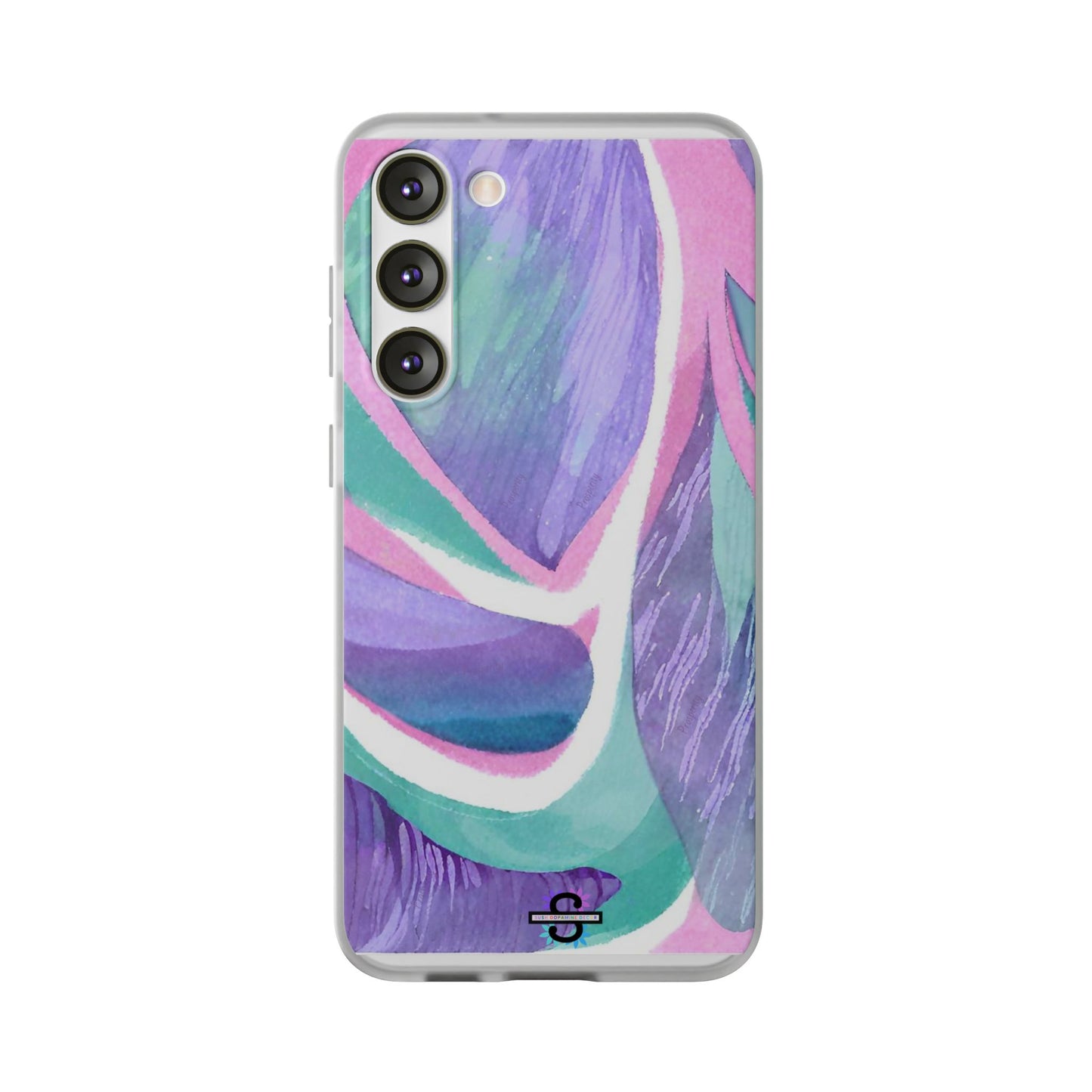 Subliminals for Prosperity | Purple Blue Green Pattern Phone cover | World's first Subliminals Brand | Sush Dopamine Decor