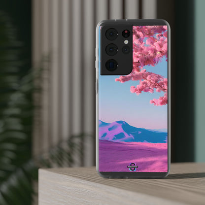Flexi Pink landscape cherry blossom Phone case | Mobile cover