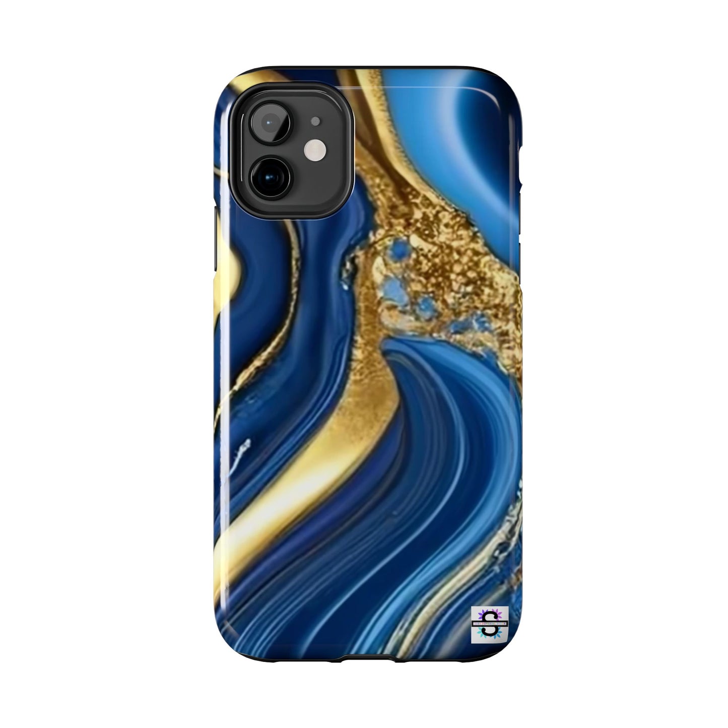Royal Blue Gold Marble Phone Case | Mobile cover