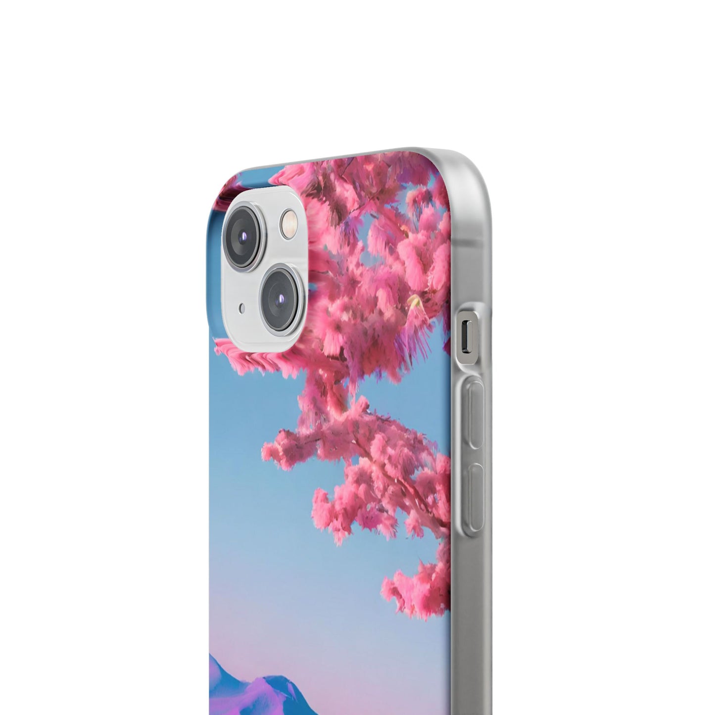 Flexi Pink landscape cherry blossom Phone case | Mobile cover