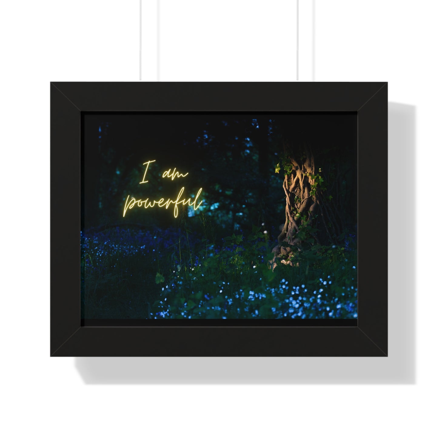 Motivational Poster | “I Am Powerful” | Inspiring Wall Art | Subliminal for feeling powerful