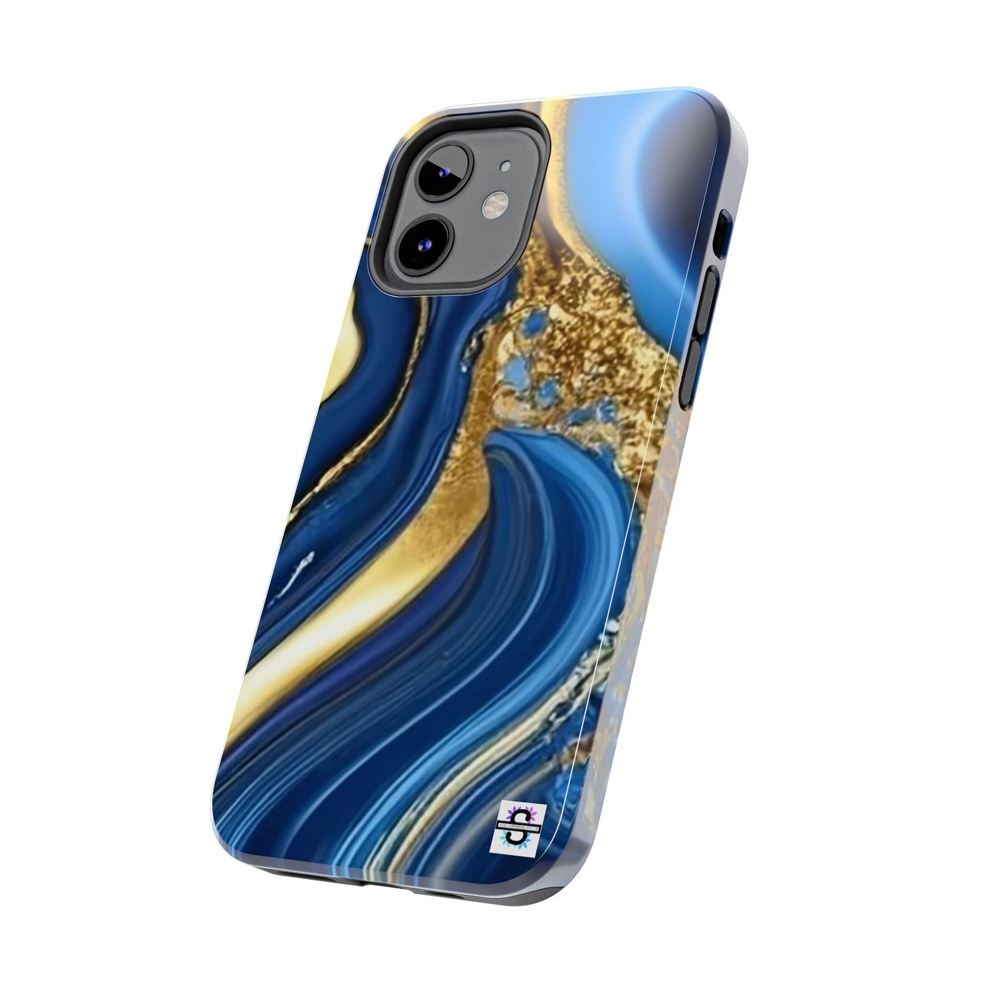 Royal Blue Gold Marble Phone Case | Mobile cover