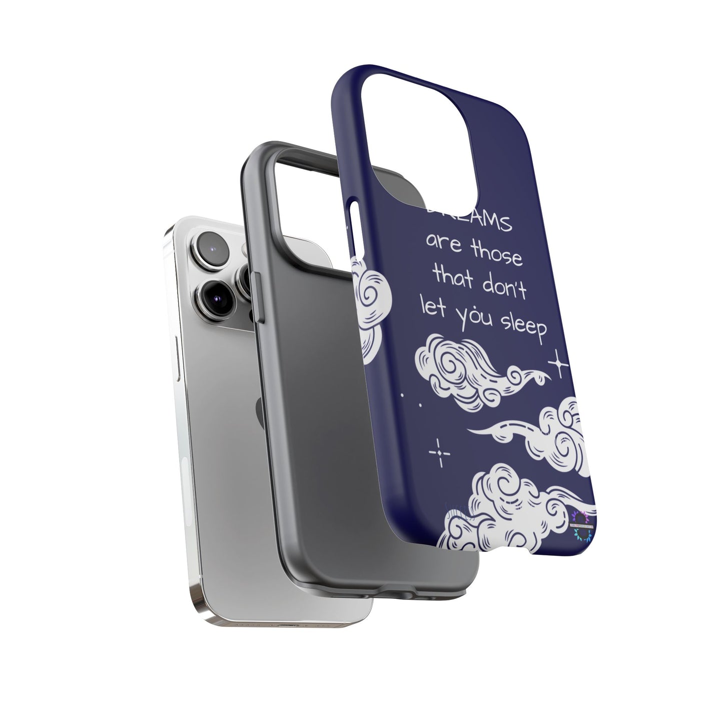 Limited Edition | Royal Blue Phone Case with Motivational Quote – Cloud Design Slim Protective Cover with Dual Layer Protection | Success Subliminals | Motivational Quote