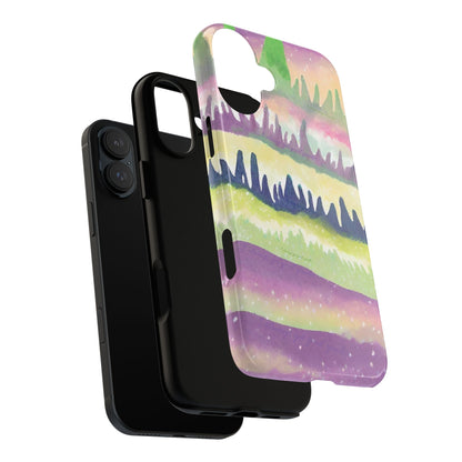 Limited Edition | Subliminals for good grades | Beautiful Abstract Landscape Phone Case – Nature Design Mobile Cover with Dual Protection