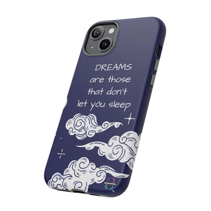 Limited Edition | Royal Blue Phone Case with Motivational Quote – Cloud Design Slim Protective Cover with Dual Layer Protection | Success Subliminals | Motivational Quote