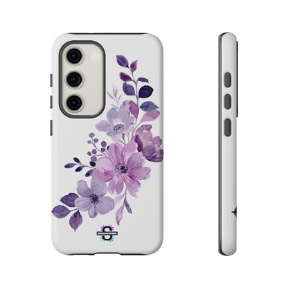 Limited Edition Floral Purple Phone Case | Prosperity Subliminals | Protective Hard Cover | Exclusive Collector's item