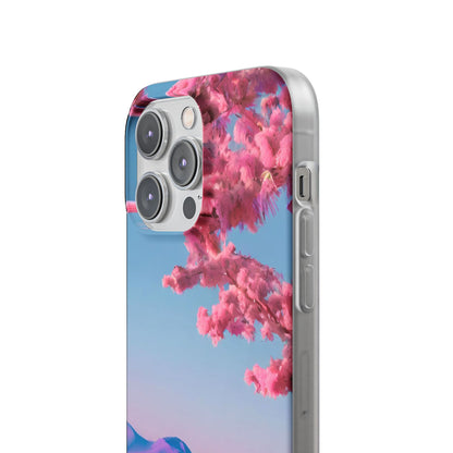 Flexi Pink landscape cherry blossom Phone case | Mobile cover