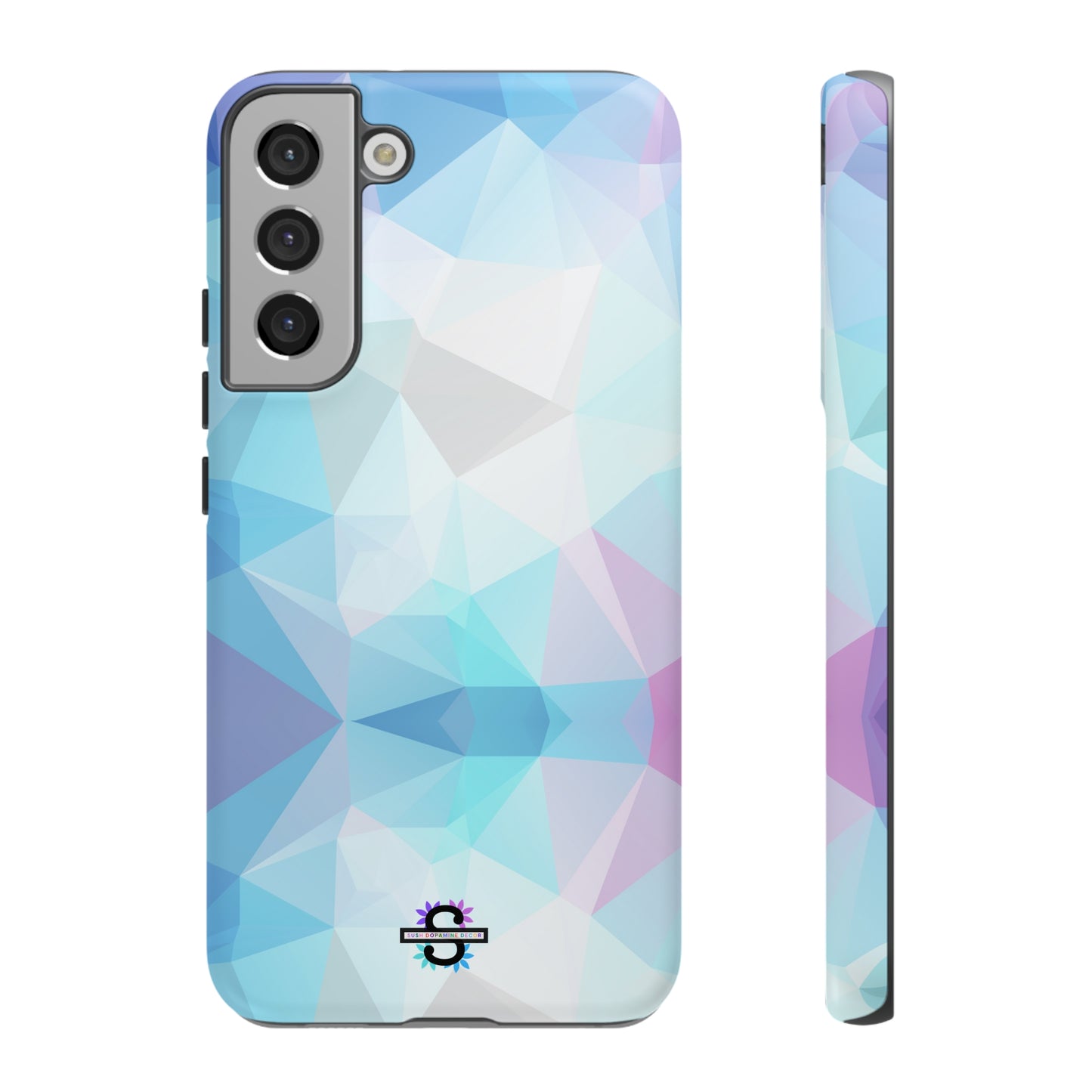 Geometric Blue Phone Cover