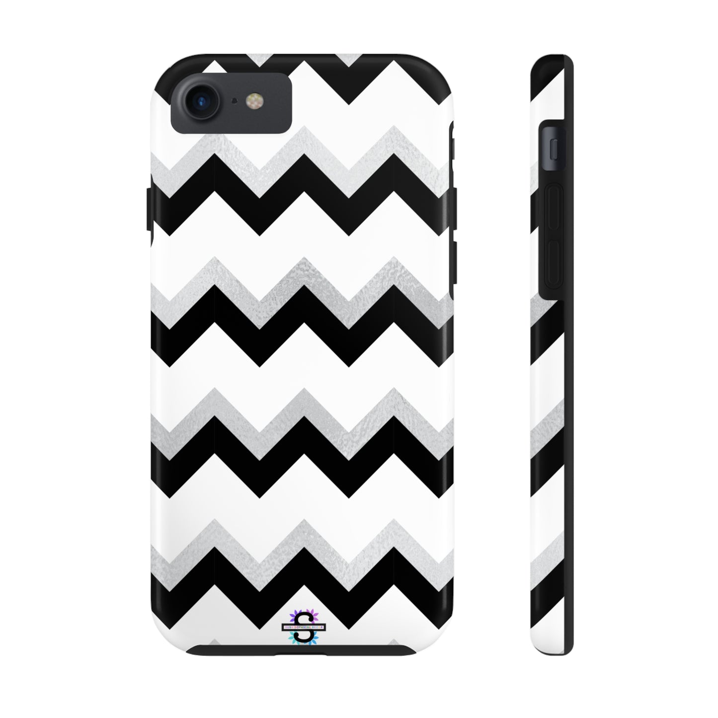 Zig Zag Black and White Phone Case | Mobile CoverSush Dopamine Decor