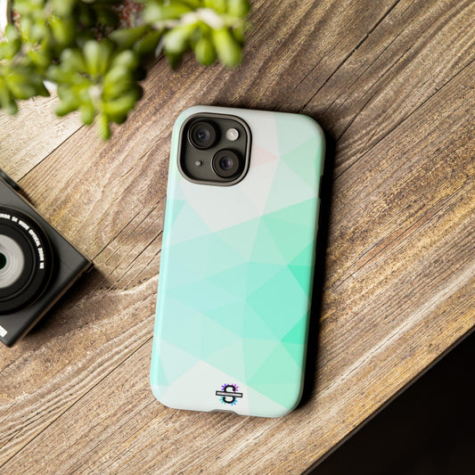 Light Green Geometric Hard Phone Cover