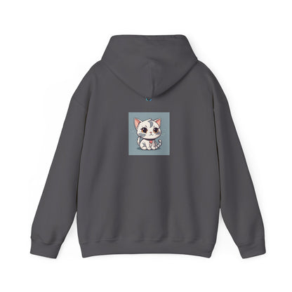 Unisex Heavy Blend™ Hooded Sweatshirt – Cute Cat Hoodie | Unstoppable | Powerful Subliminal | Cat Energy | Success Subliminal