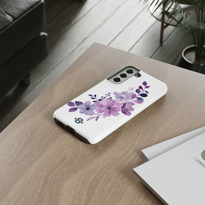 Limited Edition Floral Purple Phone Case | Prosperity Subliminals | Protective Hard Cover | Exclusive Collector's item