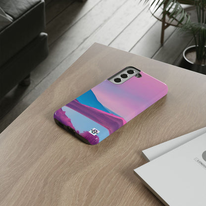 Pink Blue landscape design Phone cover | Mobile case