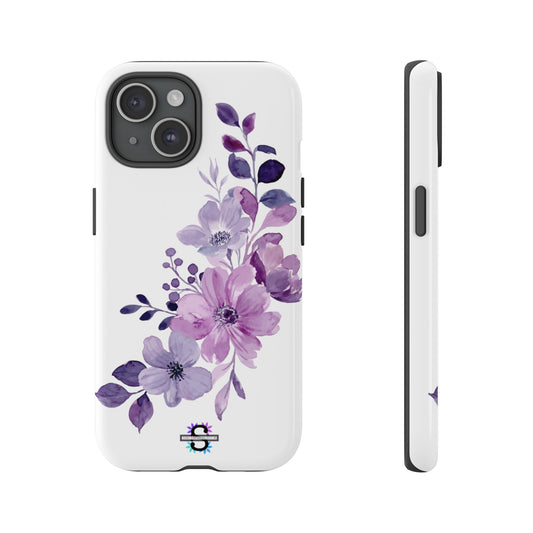 Floral Purple Hard Phone Cover