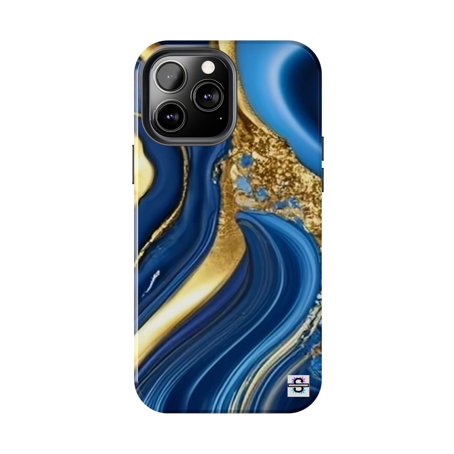 Royal Blue Gold Marble Phone Case | Mobile cover