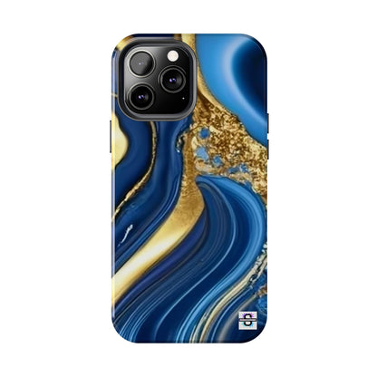Royal Blue Gold Marble Phone Case | Mobile cover