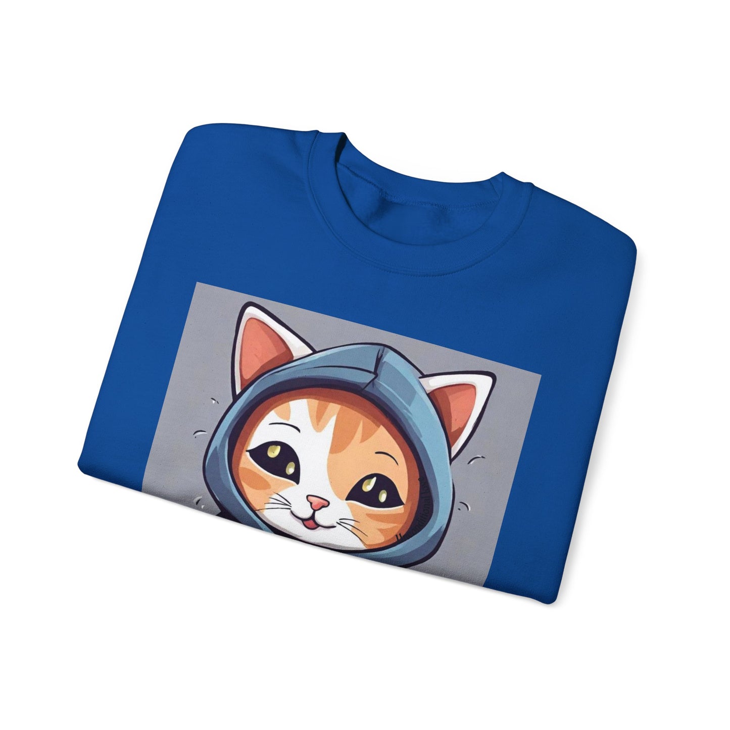 🐾 Cute Cat Hoodie Crewneck Sweatshirt | Unconditional Love Subliminals | Manifestation Apparel