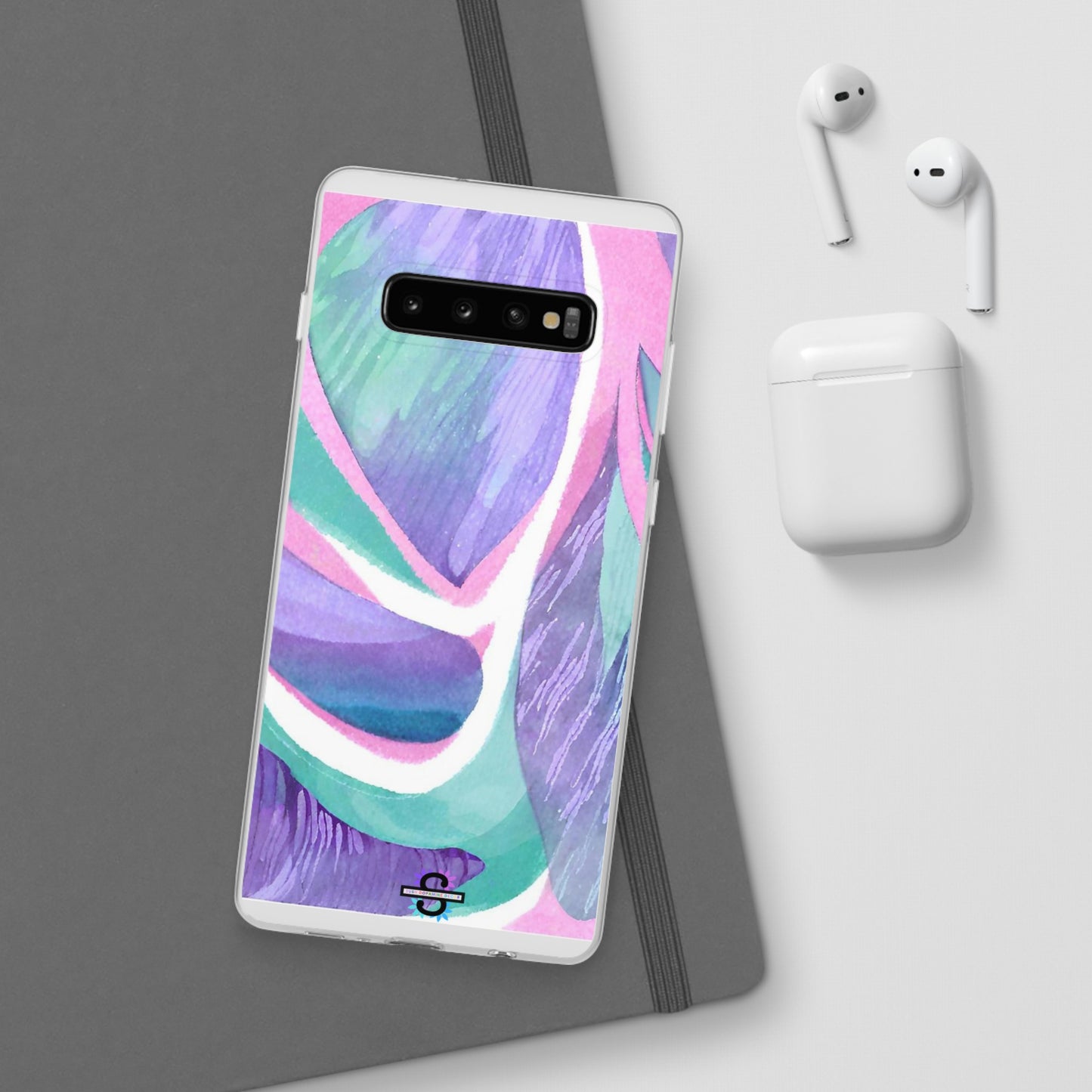 Purple Blue Green Pattern Phone cover