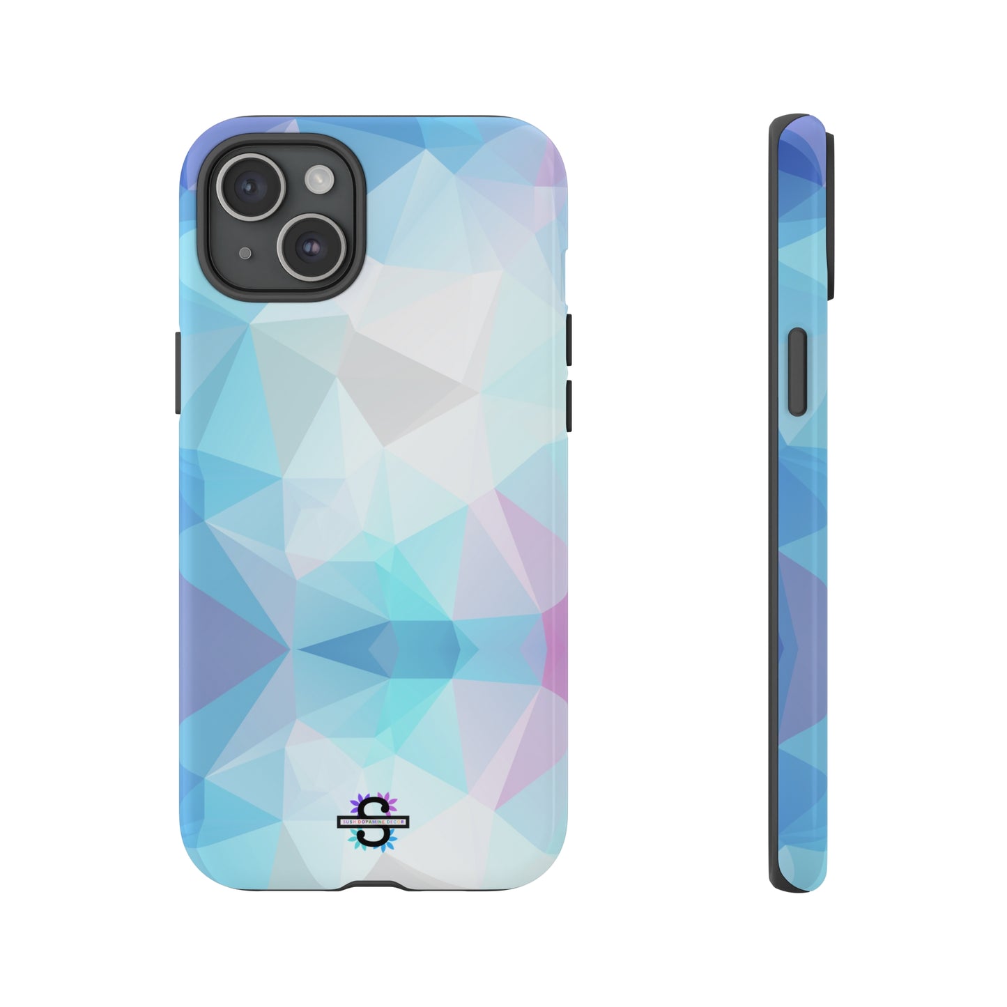 Geometric Blue Phone Cover