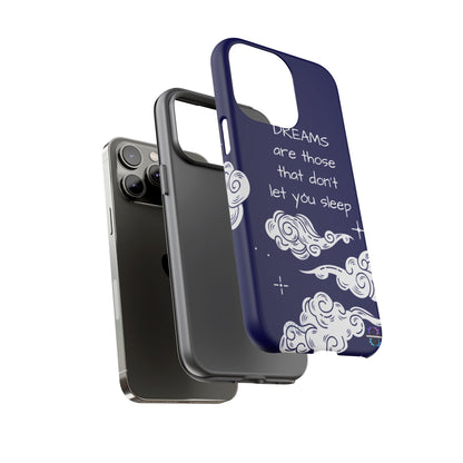 Limited Edition | Royal Blue Phone Case with Motivational Quote – Cloud Design Slim Protective Cover with Dual Layer Protection | Success Subliminals | Motivational Quote