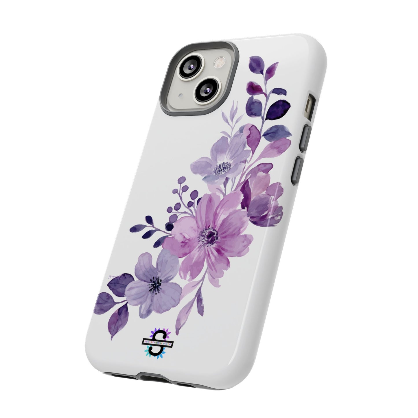 Limited Edition Floral Purple Phone Case | Prosperity Subliminals | Protective Hard Cover | Exclusive Collector's item