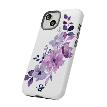 Limited Edition Floral Purple Phone Case | Prosperity Subliminals | Protective Hard Cover | Exclusive Collector's item