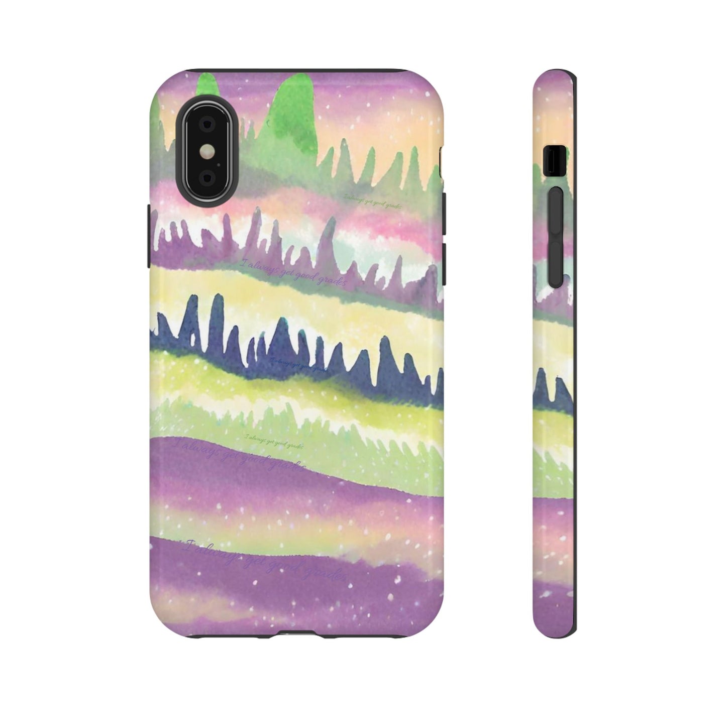 Limited Edition | Subliminals for good grades | Beautiful Abstract Landscape Phone Case – Nature Design Mobile Cover with Dual Protection