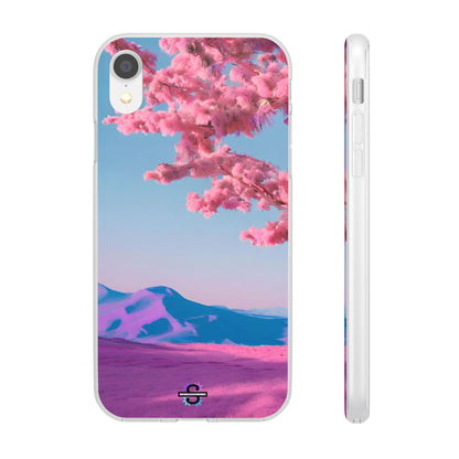 Flexi Pink landscape cherry blossom Phone case | Mobile cover