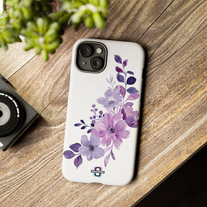 Limited Edition Floral Purple Phone Case | Prosperity Subliminals | Protective Hard Cover | Exclusive Collector's item