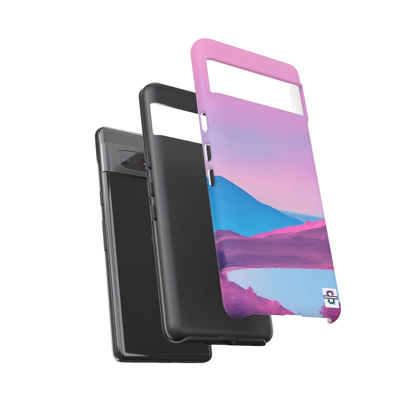 Pink Blue landscape design Phone cover | Mobile case