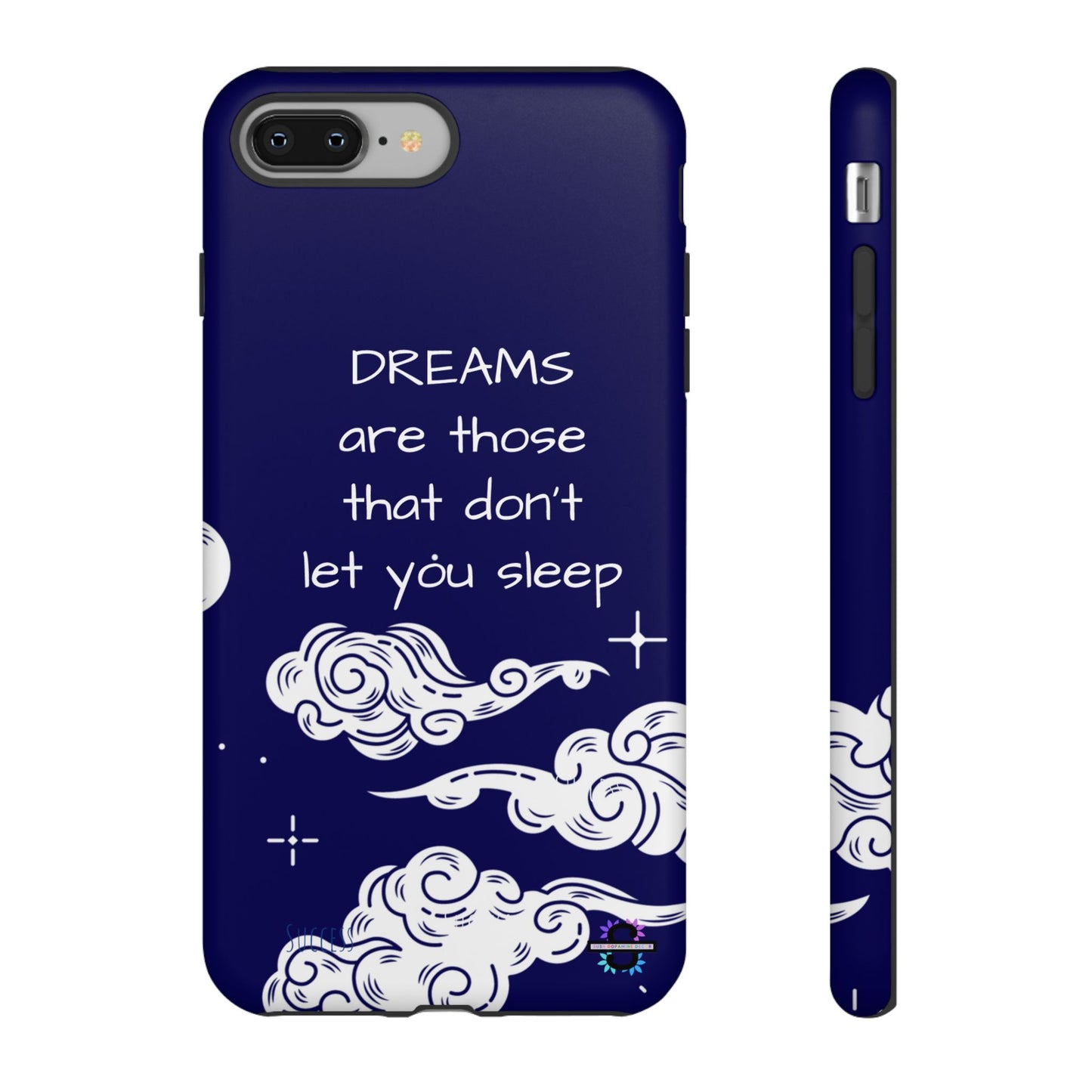 Limited Edition | Royal Blue Phone Case with Motivational Quote – Cloud Design Slim Protective Cover with Dual Layer Protection | Success Subliminals | Motivational Quote