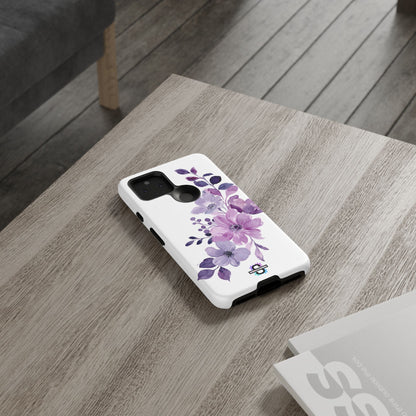 Limited Edition Floral Purple Phone Case | Prosperity Subliminals | Protective Hard Cover | Exclusive Collector's item