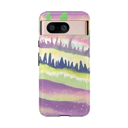 Limited Edition | Subliminals for good grades | Beautiful Abstract Landscape Phone Case – Nature Design Mobile Cover with Dual Protection