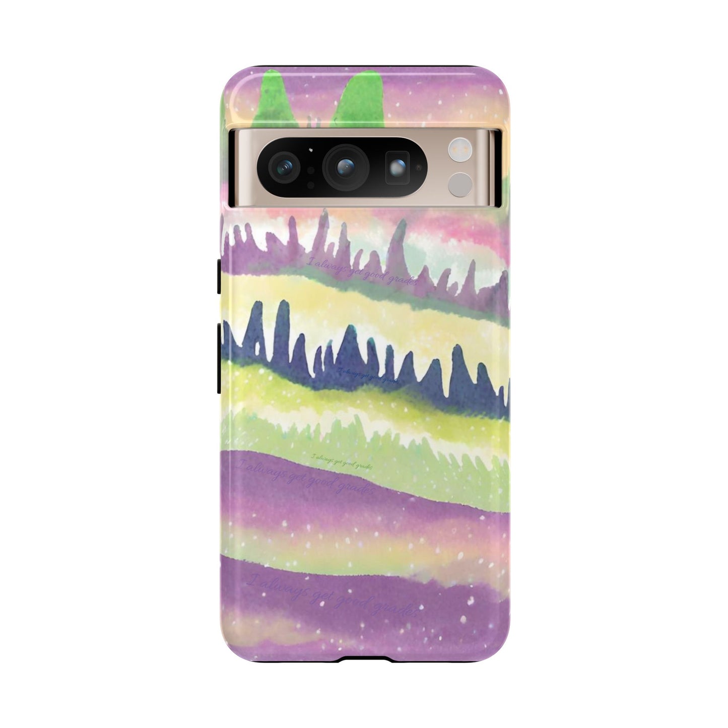 Limited Edition | Subliminals for good grades | Beautiful Abstract Landscape Phone Case – Nature Design Mobile Cover with Dual Protection