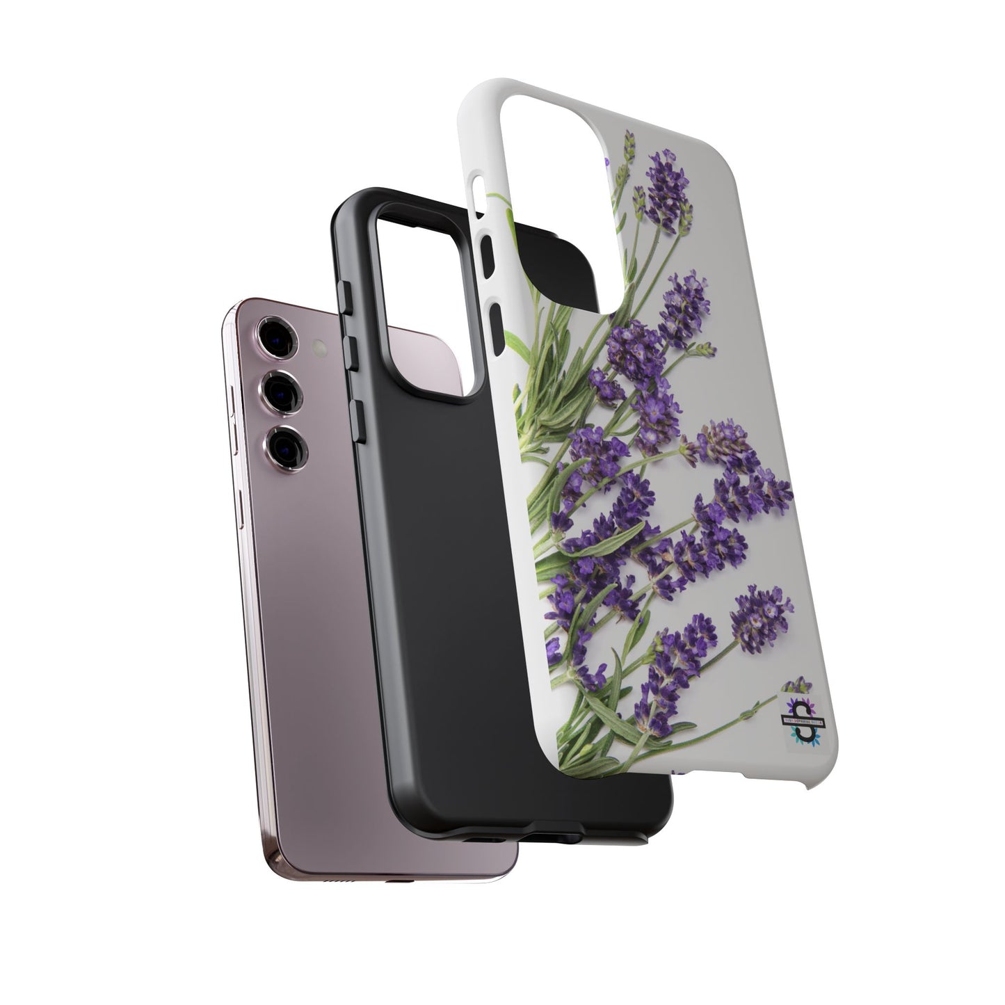 Lavender Print Hard Phone Cover, Mobile case