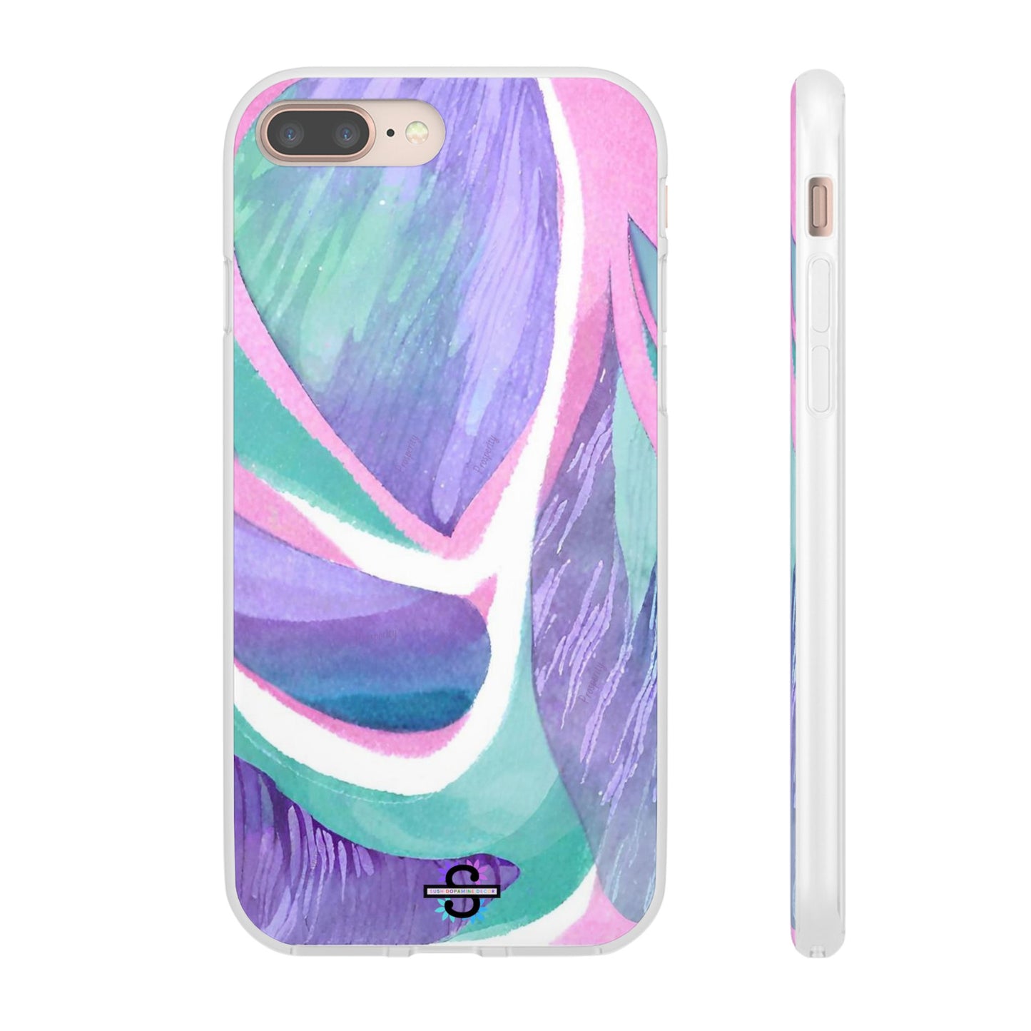 Subliminals for Prosperity | Purple Blue Green Pattern Phone cover | World's first Subliminals Brand | Sush Dopamine Decor