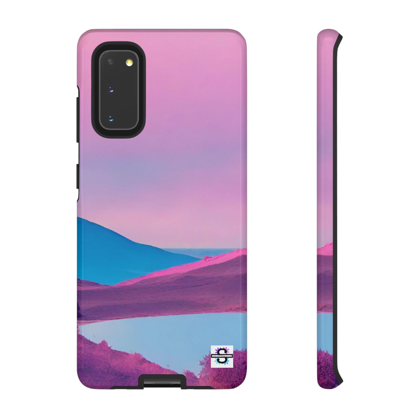 Pink Blue landscape design Phone cover | Mobile case