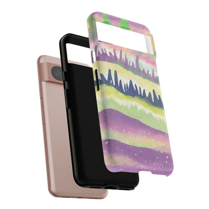 Limited Edition | Subliminals for good grades | Beautiful Abstract Landscape Phone Case – Nature Design Mobile Cover with Dual Protection