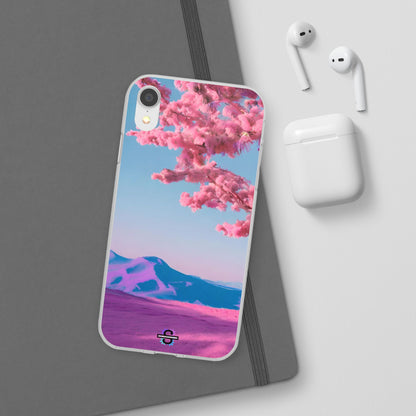 Flexi Pink landscape cherry blossom Phone case | Mobile cover