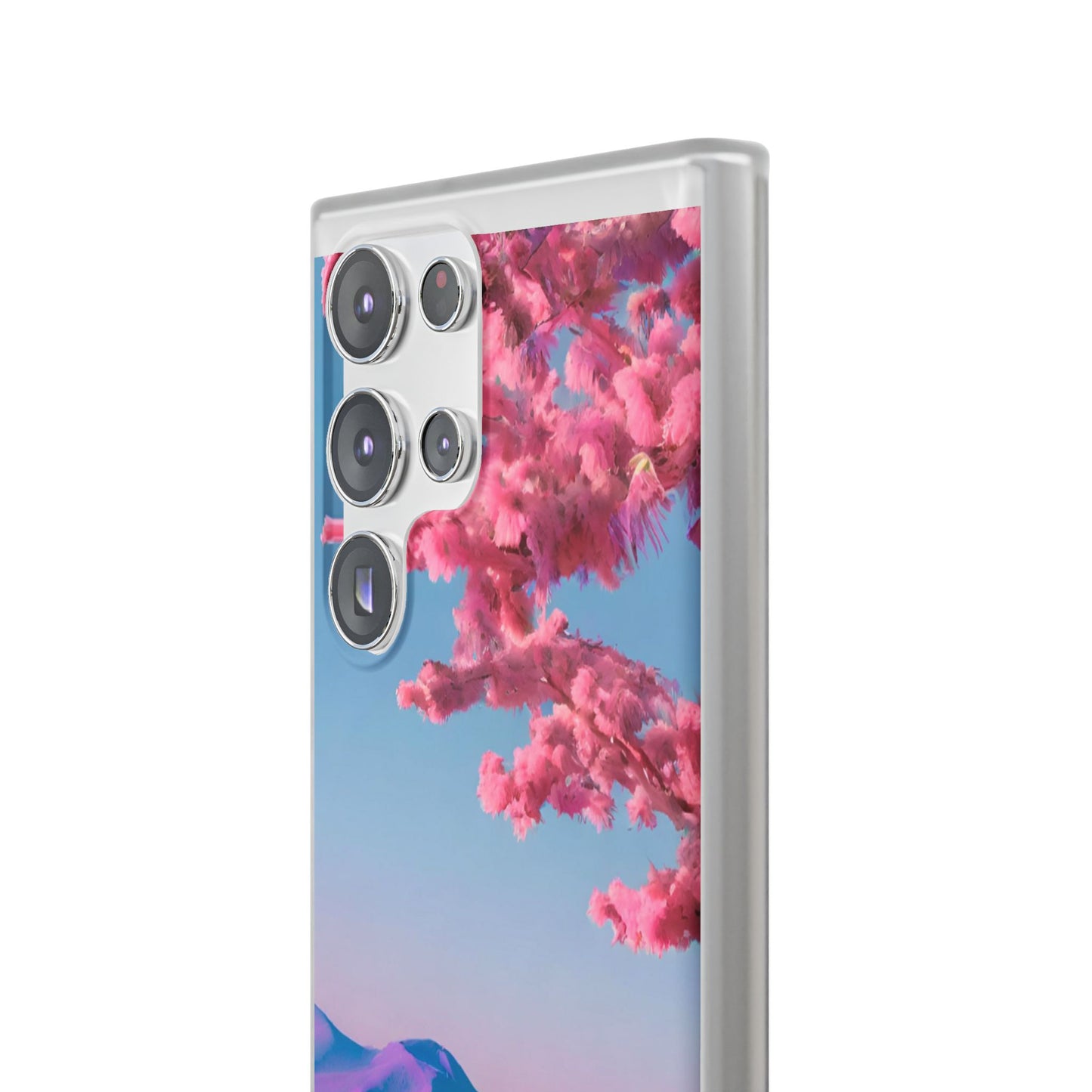 Flexi Pink landscape cherry blossom Phone case | Mobile cover