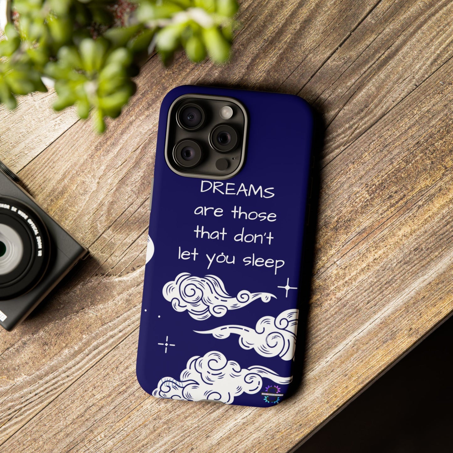 Limited Edition | Royal Blue Phone Case with Motivational Quote – Cloud Design Slim Protective Cover with Dual Layer Protection | Success Subliminals | Motivational Quote