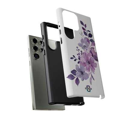 Limited Edition Floral Purple Phone Case | Prosperity Subliminals | Protective Hard Cover | Exclusive Collector's item